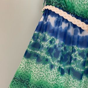 Strapless maxi with removable belt. EUC medium